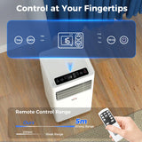 HOMCOM Portable Air Conditioner 9000 BTU, Air Conditioning Unit with Digital Display for Room up to 28m2
