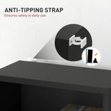 HOMCOM 260 Narrow CD Storage Unit - Black