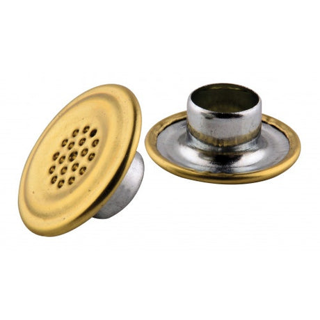 Bedding Components - Brass Mattress Vent & Star Washer