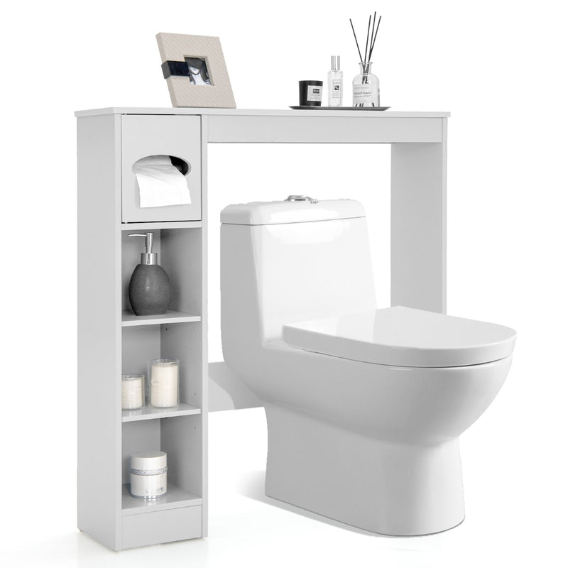 Wooden Toilet Storage Cabinet Bathroom