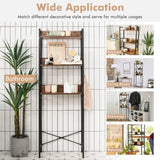 3-Tier Over-The-Toilet Storage Rack with Detachable Hooks