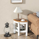 Corner Shower Bench Stool with Storage Shelf for Indoor/Outdoor Use