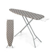 60 x 15 Inch Foldable Ironing Board with Iron Rest Extra Cotton Cover-Gray