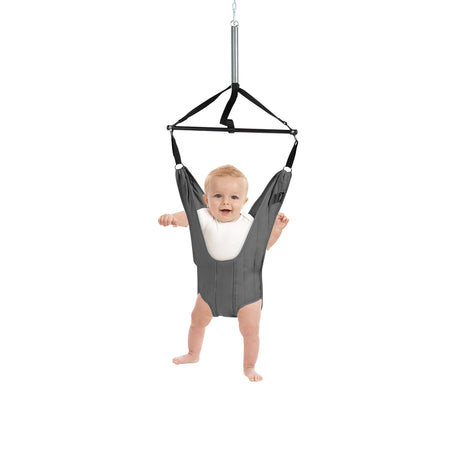 Adjustable Hanging Bouncer for Babies 6-12 Months Gray Fabric