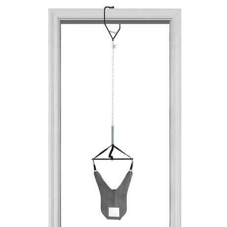 Adjustable Hanging Bouncer for Babies 6-12 Months Gray Fabric
