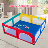 Large Infant Baby Playpen Safety Play Center Yard with 50 Ocean Balls-Color