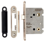 76MM BATHROOM LOCK - 5MM FOLLOWER - 57MM C/C - RADIUS_x005F
 - SATIN NICKEL - EACH