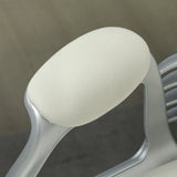Vinsetto Velvet-Feel Work Chair, with Diamante Back - Cream