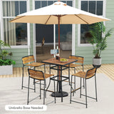 27.5 Inches Patio Bar Table for Garden Backyard Poolside