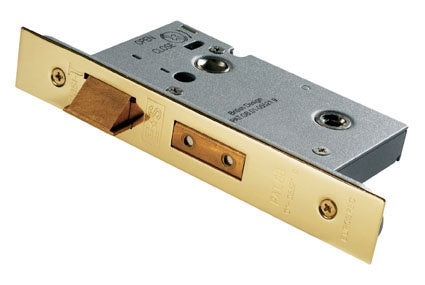 EASI-T BATHROOM LOCK 76MM - STAINLESS BRASS - EACH