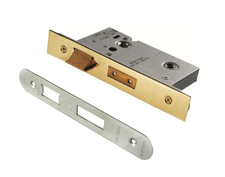 EASI-T BATHROOM LOCK 76MM - RADIUS - SATIN STAINLESS STEEL - EACH