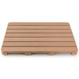 Waterproof HIPS Bath Spa Shower Mat with Non Slip Foot Pads-Brown