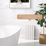 Waterproof HIPS Spa Shower Mat for Bathroom with Non Slip Foot Pads-White