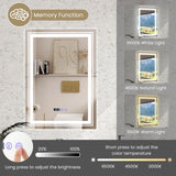 Anti-Fog Bathroom Led Vanity Mirror with 3 Colors 3000-6500K