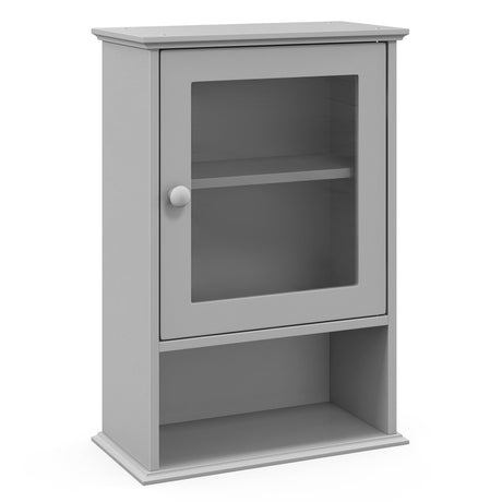 Bathroom Wall Mounted Adjustable Hanging Storage Medicine Cabinet-Gray