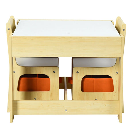 3-In-1 Kids Multi Activity Table & 2 Chairs Set for Toddlers