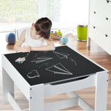 3-In-1 Kids Multi Activity Table & 2 Chairs Set for Toddlers