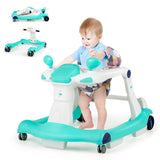 2 in 1 baby walker Foldable baby walker Green