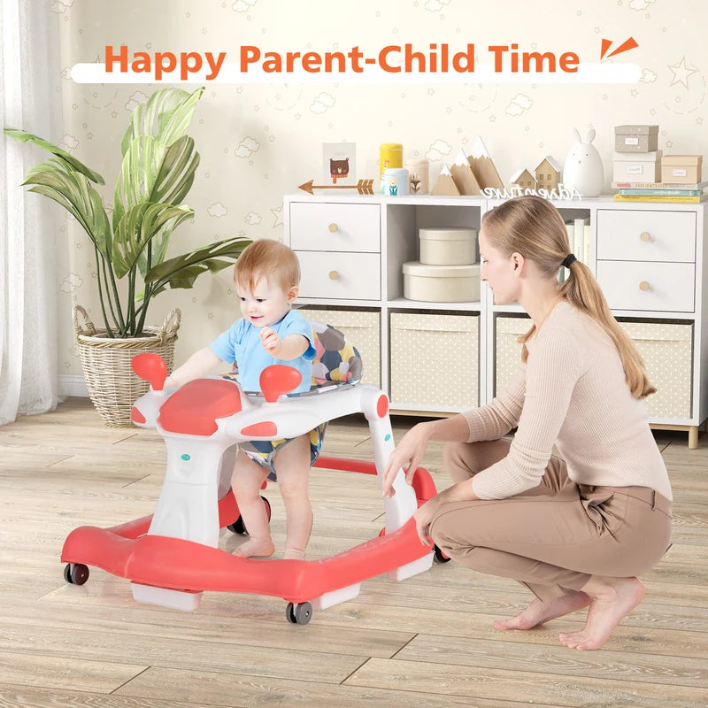 2 in 1 baby walker Foldable baby walker Orange