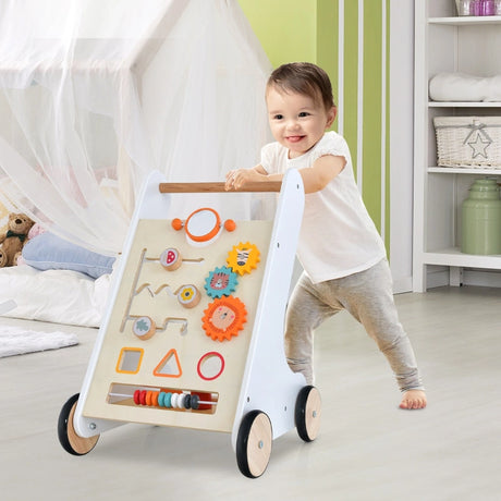 Push and Pull Learning Activity Walker with Shape Sorter-White