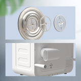 HOMCOM 4kg Vented Tumble Dryer, 800W Compact Freestanding Front Tumble Dryer with Stainless Steel Tub and Customisable Timer, Wall-Mounted Portable Small Clothes Drying Machine, White