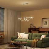 HOMCOM Pendant Light with 3 Colour Temperatures - Silver Tone