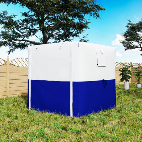 Outsunny 2 x 2m Pop-Up Gazebo, with Accessories - Dark Blue