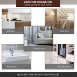 HOMCOM 6.5FT/2000mm Modern Sliding Barn Door Closet Hardware Track Kit Aluminium Track System Unit For Single Wooden Door