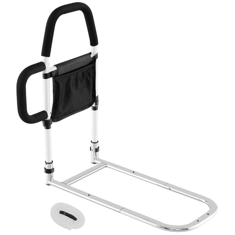 Safety Bed Assist Rail with Dual Handrail for Elderly Adults