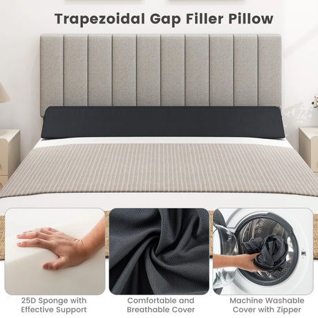 Bed Wedge Pillow with Storage Bag-Full Size