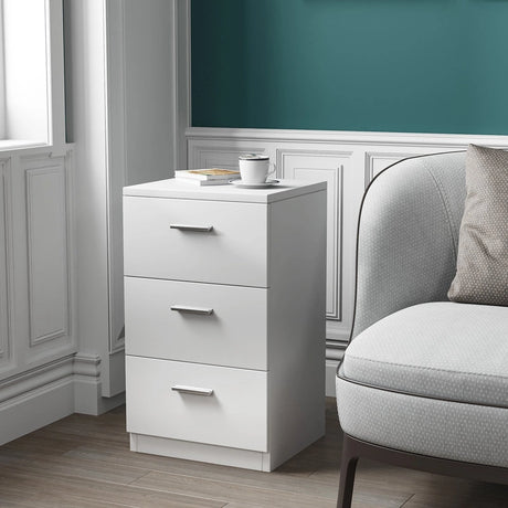 Bedside cabinet with 3 drawers