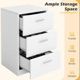 Bedside cabinet with 3 drawers