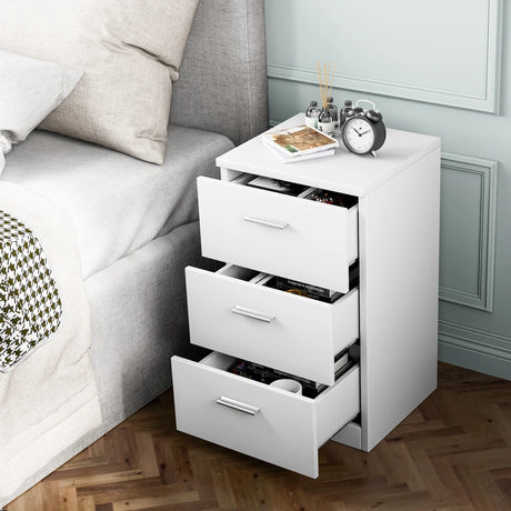 Bedside cabinet with 3 drawers