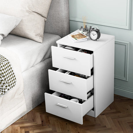 Bedside cabinet with 3 drawers