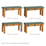 Westbury Bench Pad 104cm in Green (WES217)