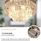 HOMCOM 122 Crystallite Ceiling Chandelier