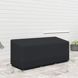 Outsunny Rectangular Patio Garden Furniture Cover Waterproof for 3 Seater Sofa Bistro Set, UV Resistant Protection 600D Oxford Fabric Rattan Lounge Clean Cover, 190 x 72 x 76cm, Black