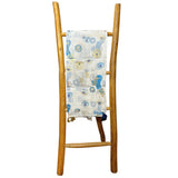 Nomad Sari Pareo  White, Blue & Gold Evil Eye Print
