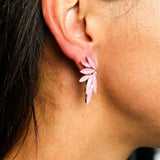 Soft Pink - Vintage Glass - Faries - Earrings
