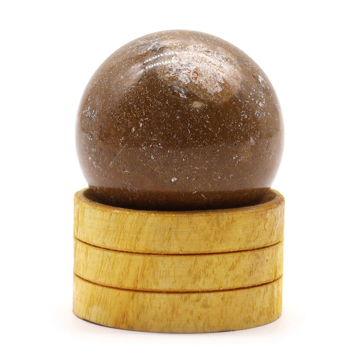 Gemstone Sphere 40mm - Ocean Agate with Stand