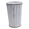 Name Large Wooden Storage Tub  Whitewash