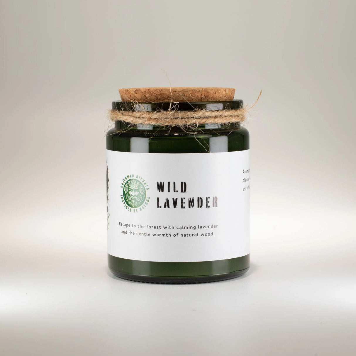 Greenman Woodwick Soy Candle - Wild Lavender