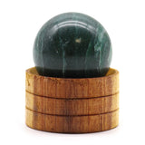 Gemstone Sphere 40mm - Indian Jade  with Stand