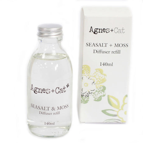 Agnes + Cat Reed Diffuser Refill - Seasalt and Moss 150ml