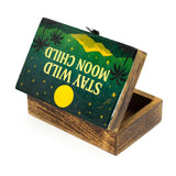 Medium Enamelled Box  - Stay Wild Moon Child