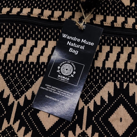 Nomad Sari Jacquard Natural Wander Muse Bags - Desert Loom