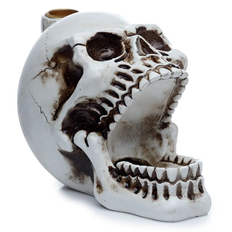 Skull with Open Mouth Backflow Incense Burner