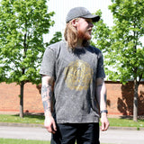 Nomad Sari Stonewashed Cotton T-Shirt  Hamsa  Dark Grey  XL