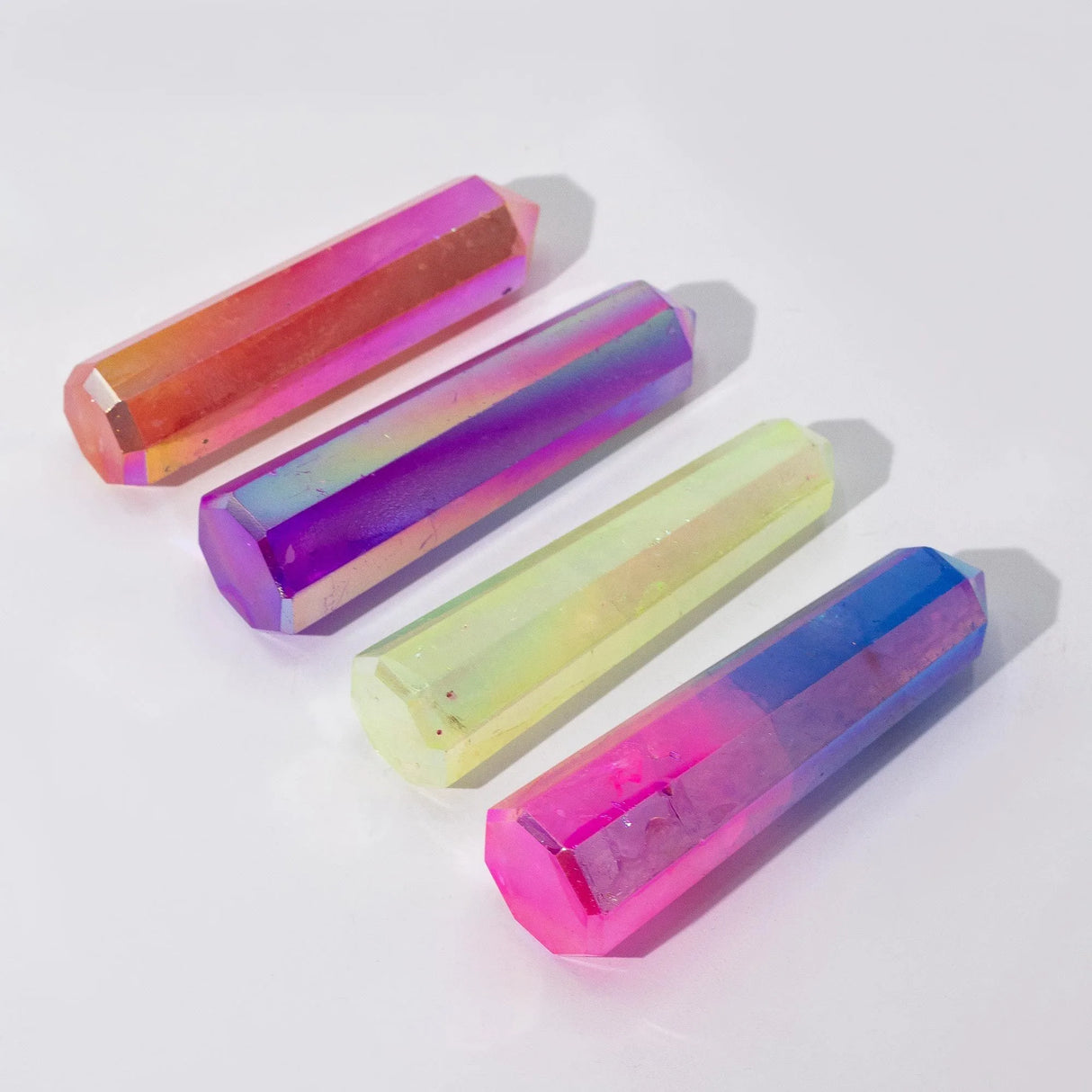 Gemstone Obelisk Point approx 9cm - Aurura Crystal Quartz - Pale Green