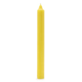 Solid Colour Dinner Candles - Rustic Lemon - Pack of 5